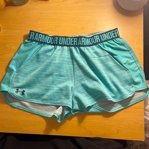 Light blue under armour shorts